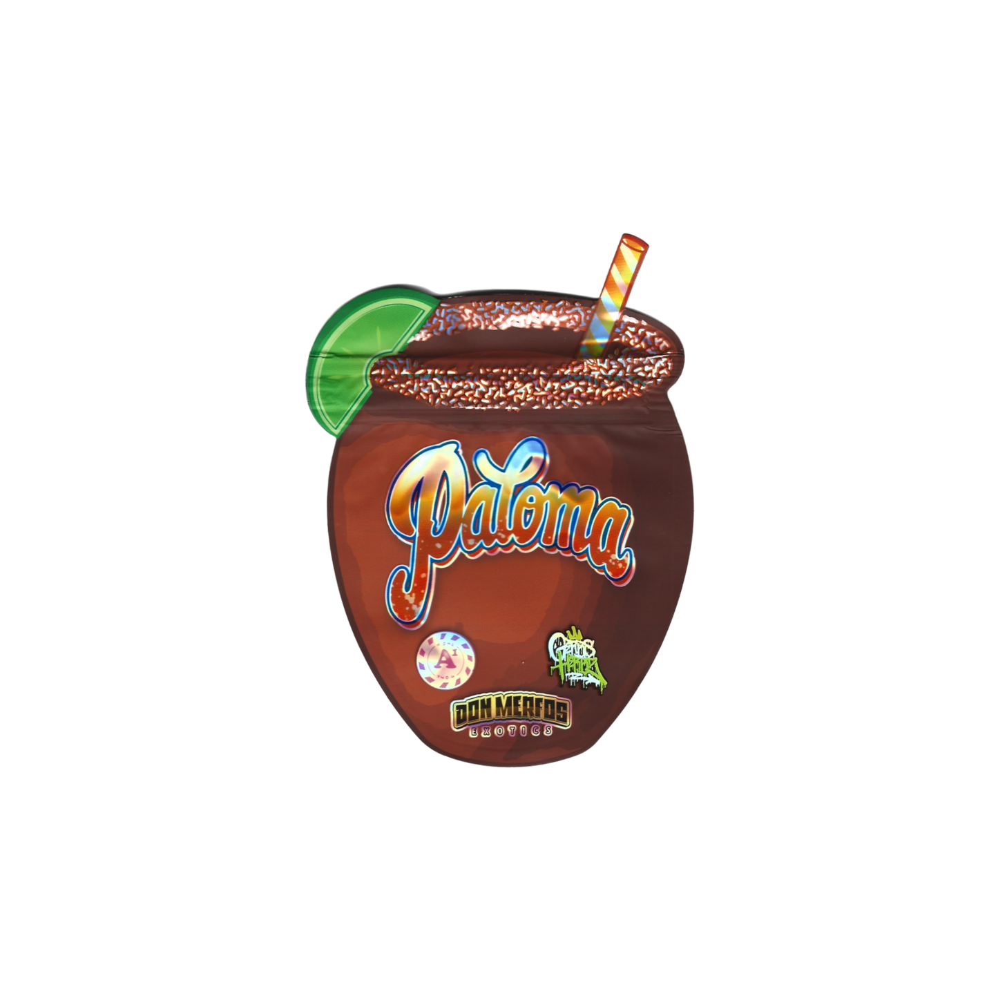 10x Don Merfos Paloma shaped Mylar Bag 3,5g - Leer