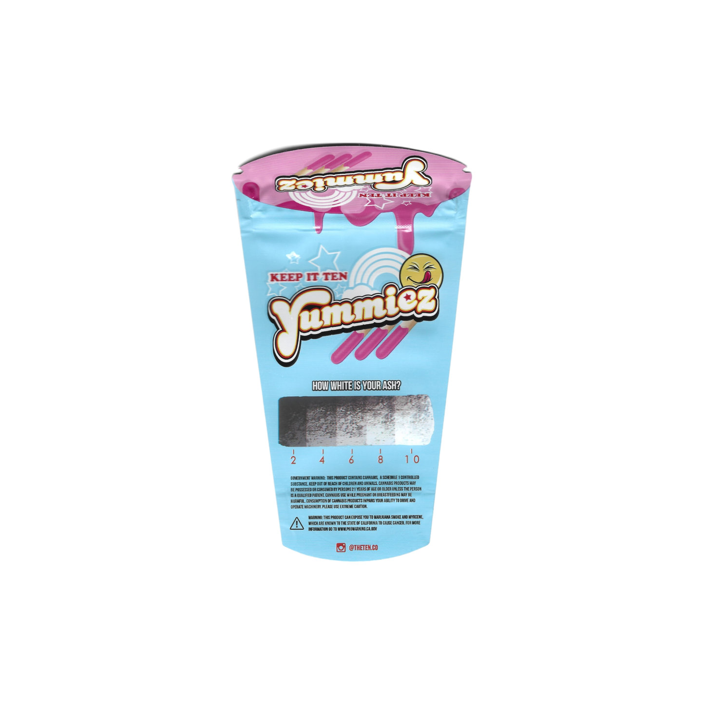10x THE TEN co. Yummiez shaped Mylar Bag 3,5g - Leer
