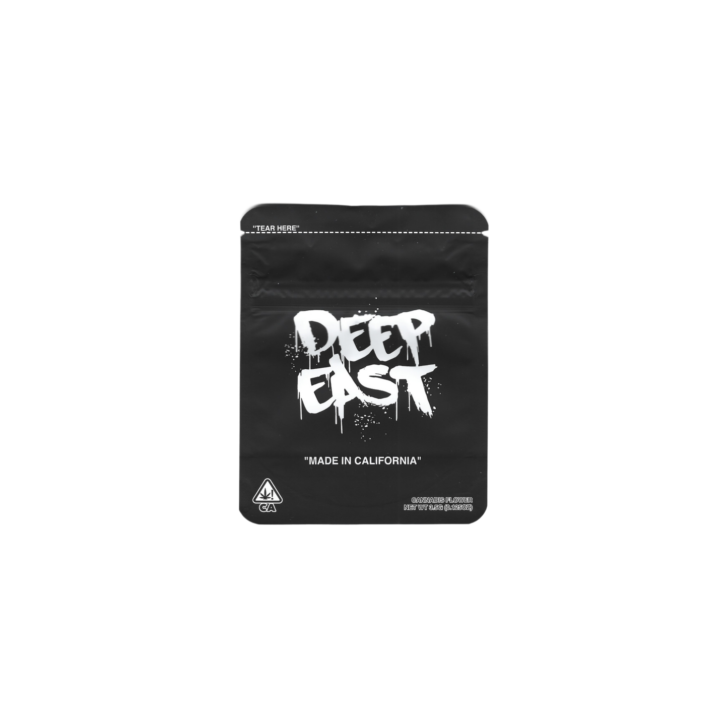 10x Deep East 'Strain' Mylar Bag 3,5g - Leer
