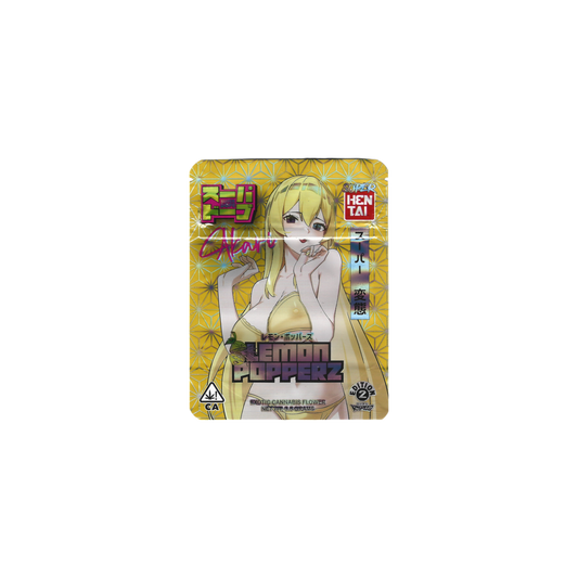 10x SUPER DOPE LEMON POPPERZ Mylar Bag 3,5g - Leer