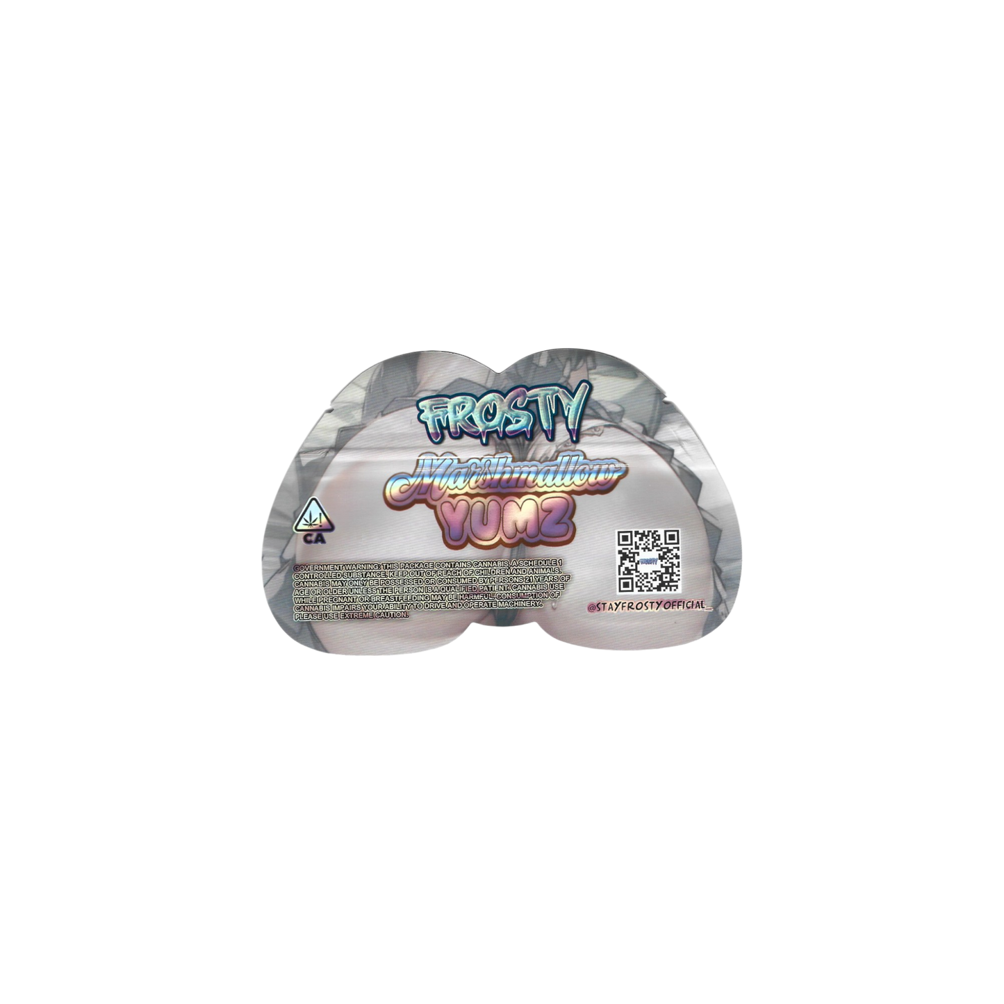 10x FROSTY Marshmallow YUMZ shaped Mylar Bag 3,5g - Leer