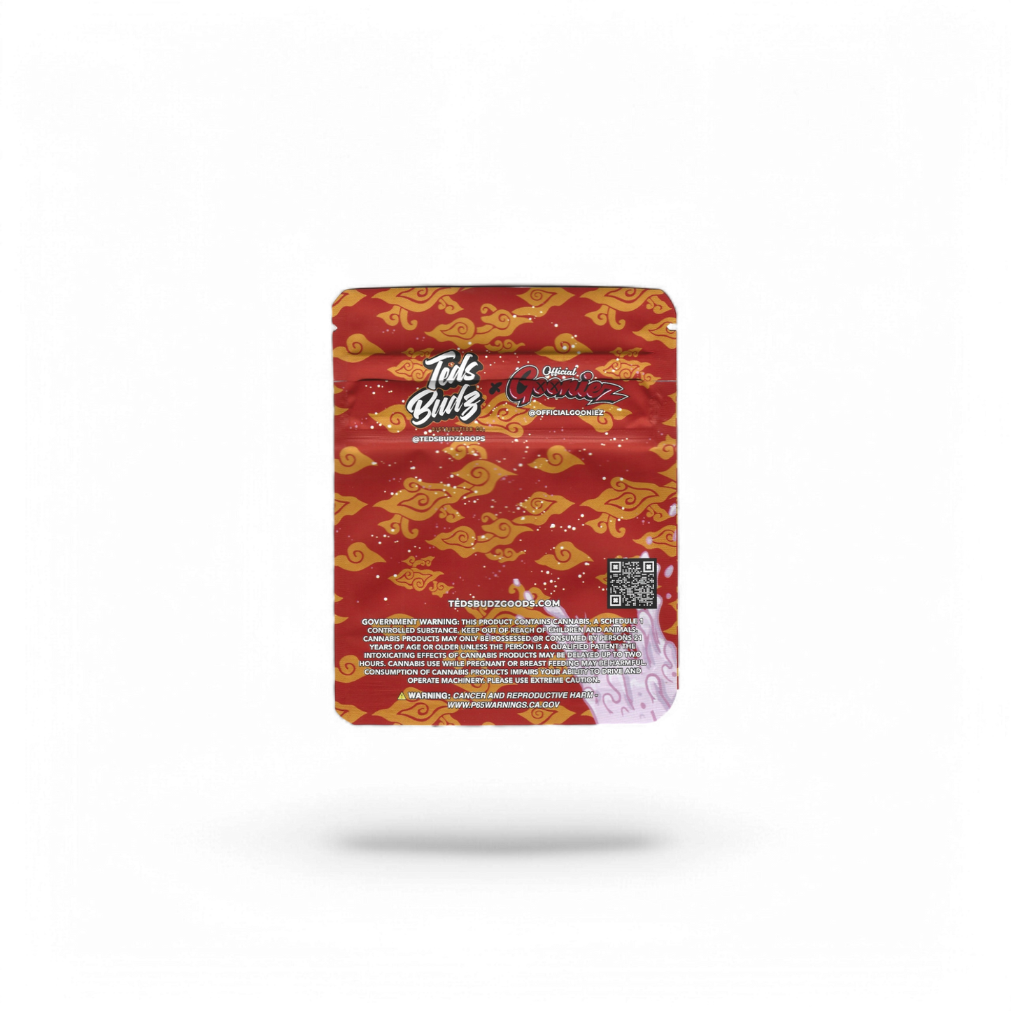 10x Teds Budz Bali Gumdrop Mylar Bag 3,5g - Leer