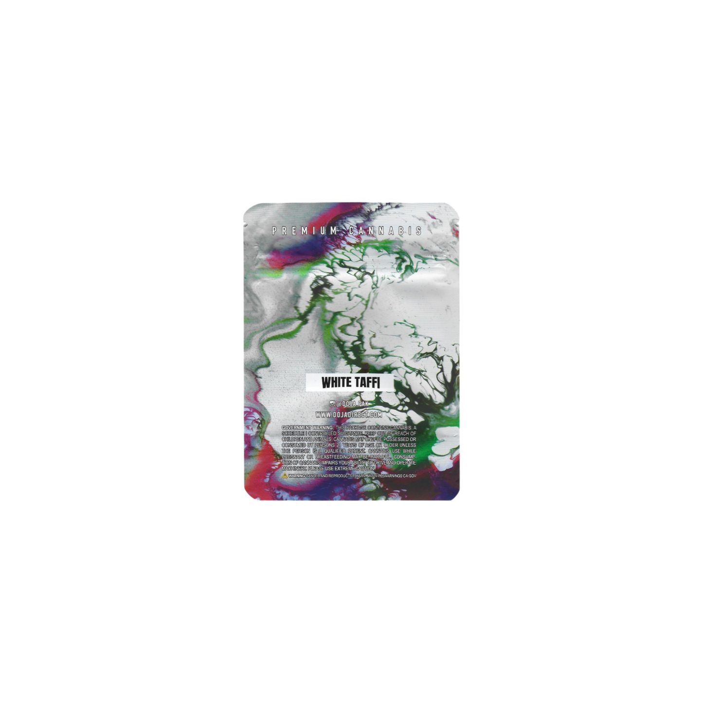 10x Doja WHITE TAFFI Mylar Bag 3,5g - Leer