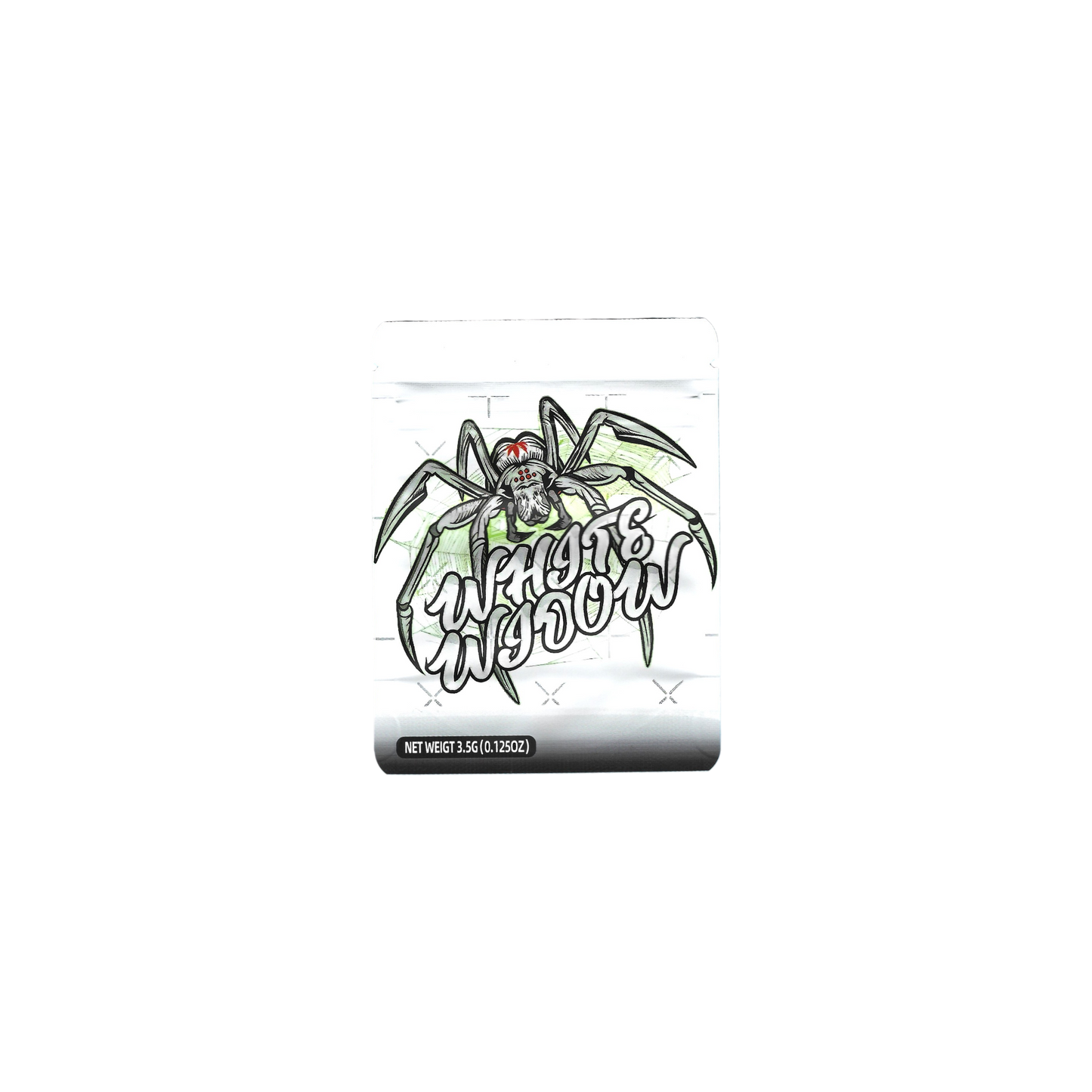 10er-Set leere White Widow Mylar Bags (3.5g) – klassisches Design, blickdicht & wiederverschließbar, ideal für die Sammlung.