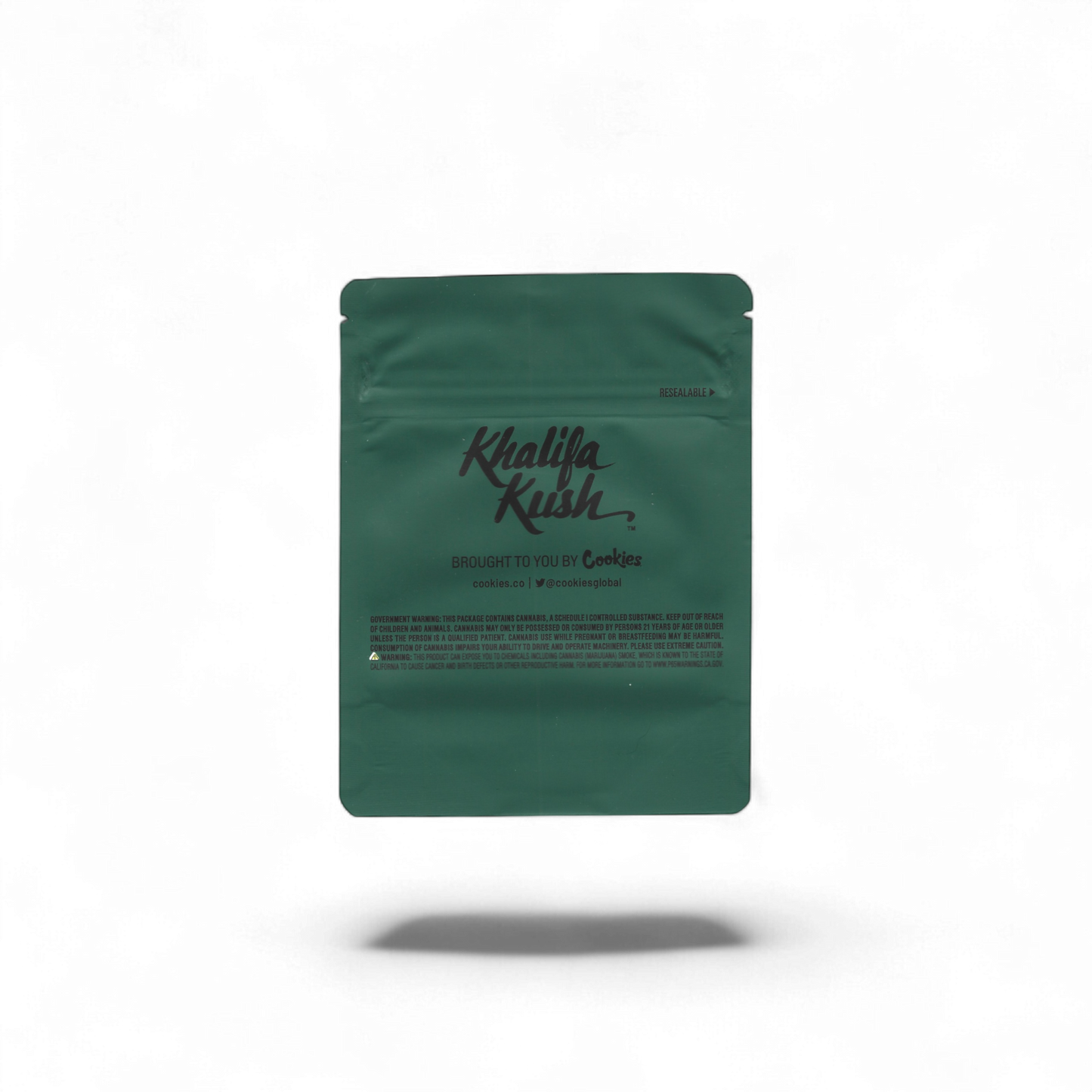 10x Cookies Khalifa Kush baby powder Mylar Bag 3,5g - Leer