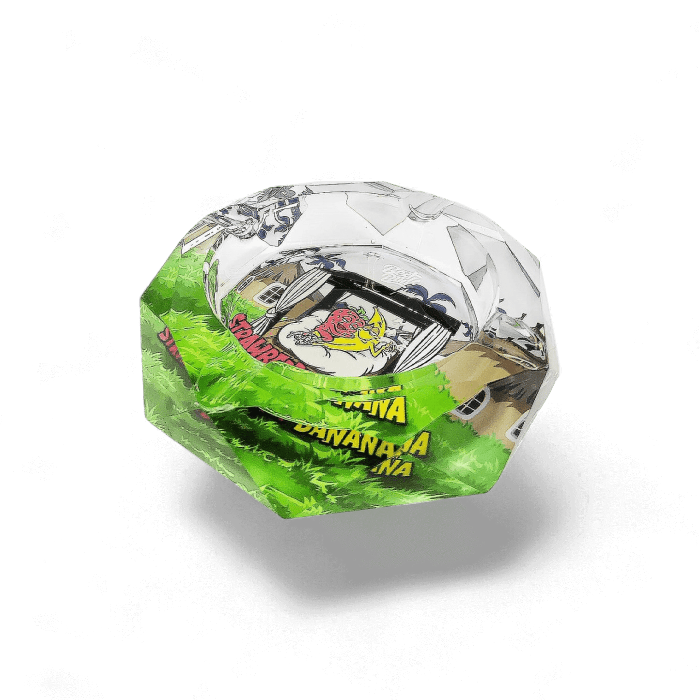 Kristallaschenbecher 15 x 15 cm, stilvoll und dekorativ, ideal als Geschenk, erhältlich bei Pief-Leaf®