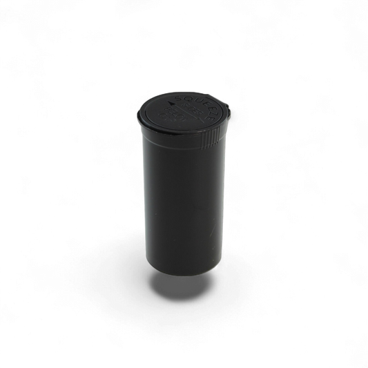 Schwarze Pop-up-Aufbewahrungsdose 48 ml aus Polypropylen – luftdicht und UV-beständig