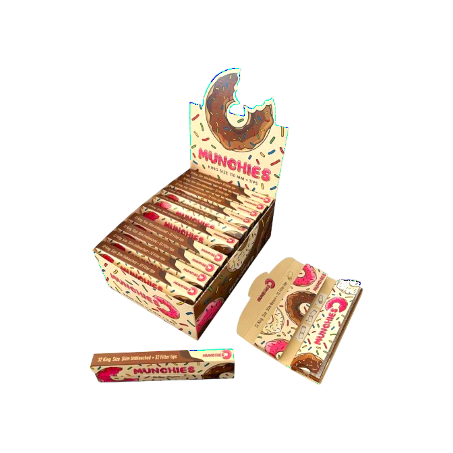 Monkey King® Munchies Papers KS Slim + Tips | Ungebleicht, Slow Burn