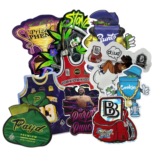 10x Mylar Bag shaped MIX 3,5g - Leer