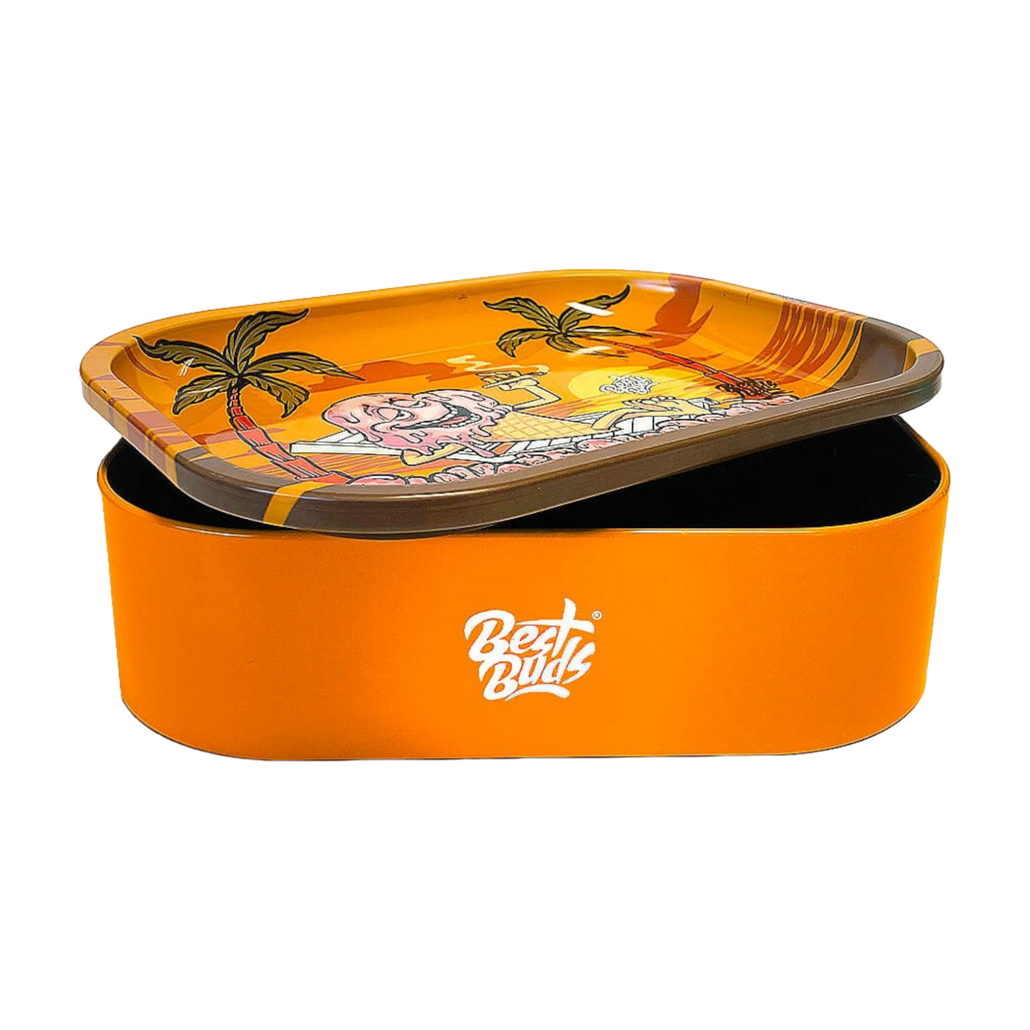 Best Buds - Blechdose mit Rolling Tray Deckel - SUNSET SHERBET
