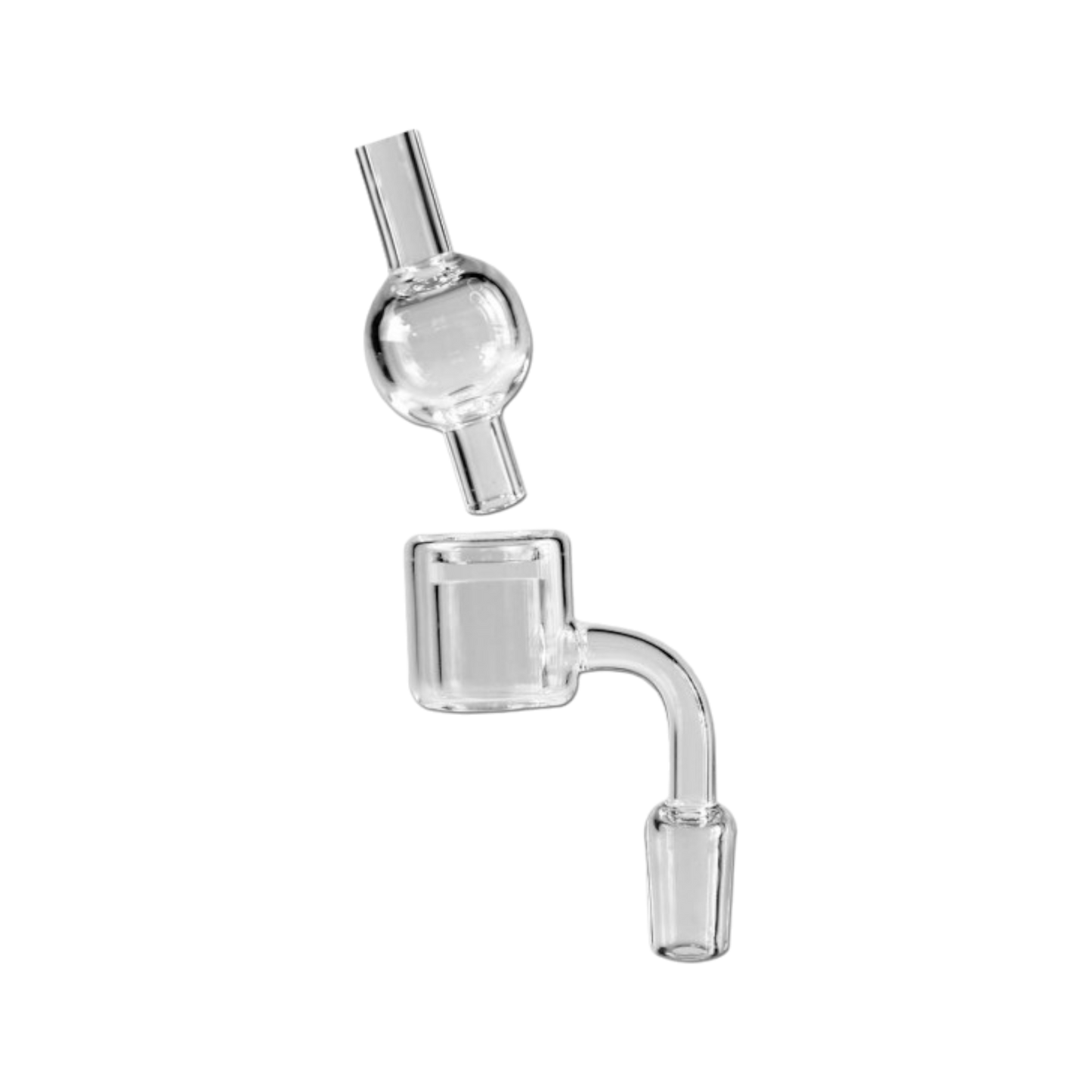 Glasbanger Set klarer Schliff mit Carb Cap