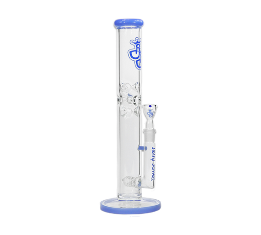 Bong "CiceA" 40 cm – 5 mm Borosilikatglas – Blau – Jelly Joker