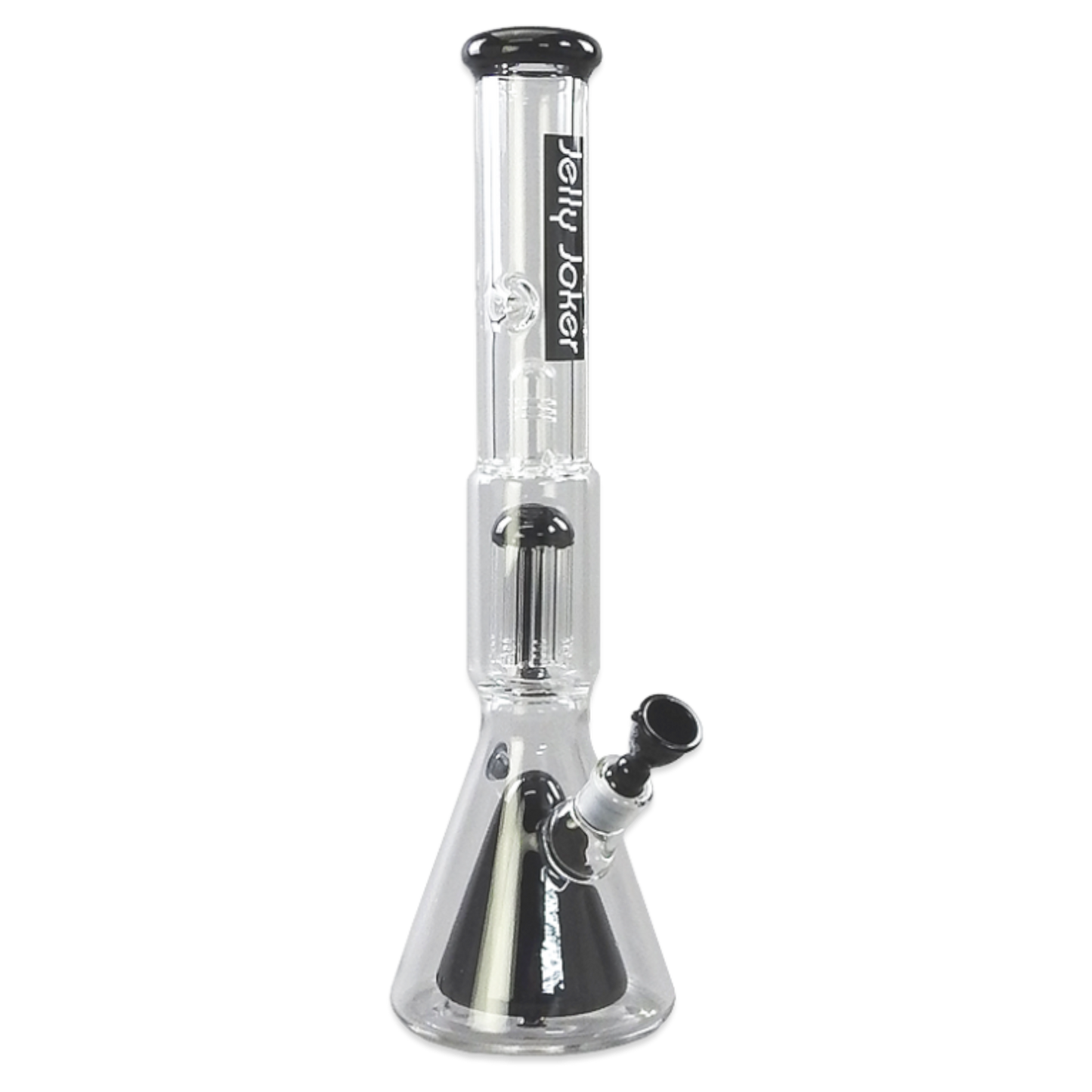 Bong Colt – 45 cm – 7 mm Borosilikatglas – Korbperkolator – 8-Arm-Perkolator – Eiskerben – Jelly Joker