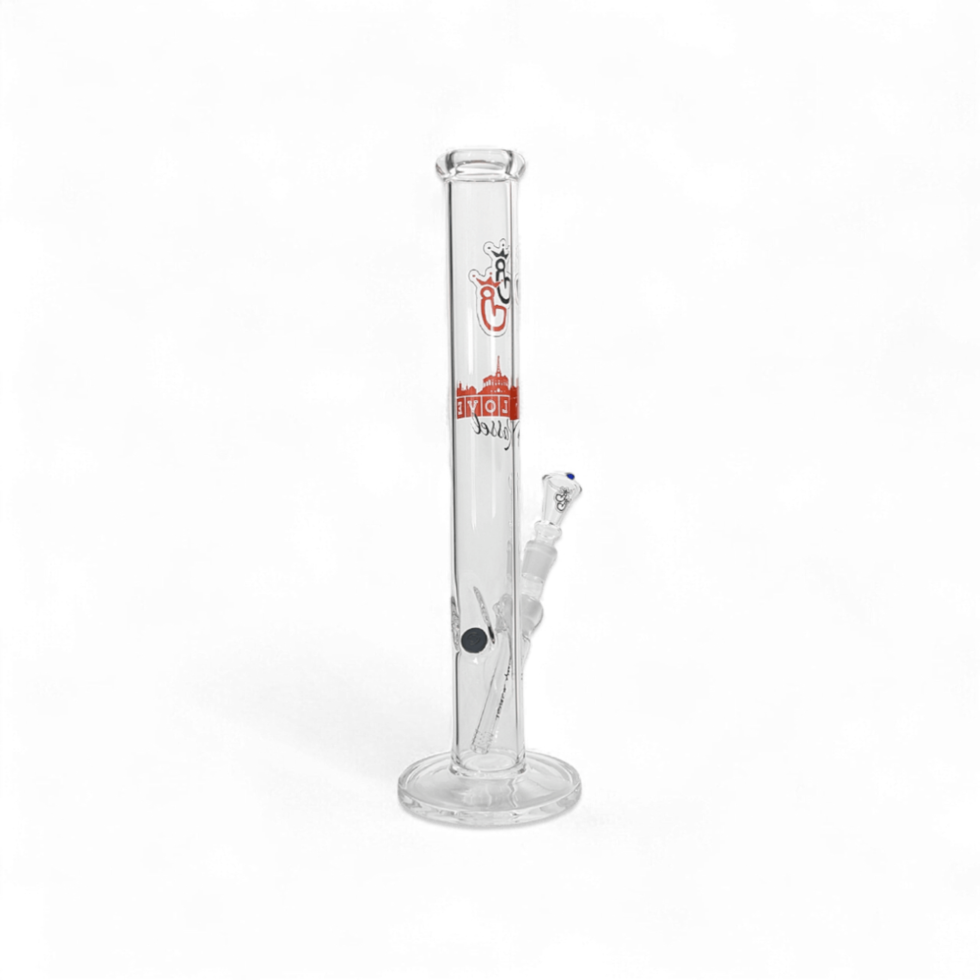 Bong I Love Kassel – Jelly Joker – 45 cm – Kickloch – roter Print