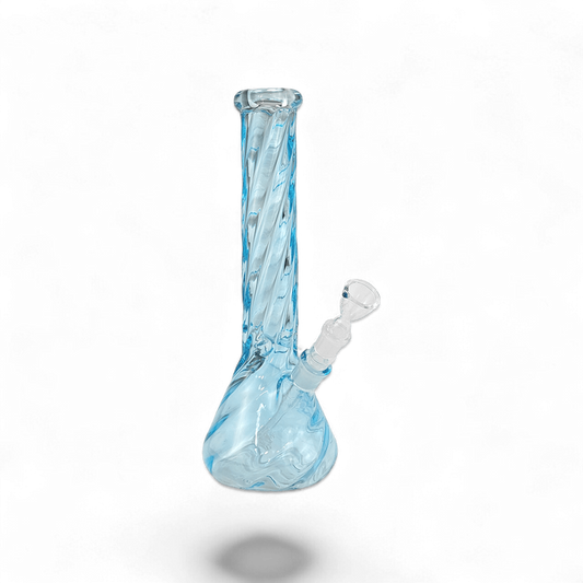 Bong Twisted 35cm hoch mit gedrehtem Design und 5mm Borosilikatglas, erhältlich bei Pief-Leaf®