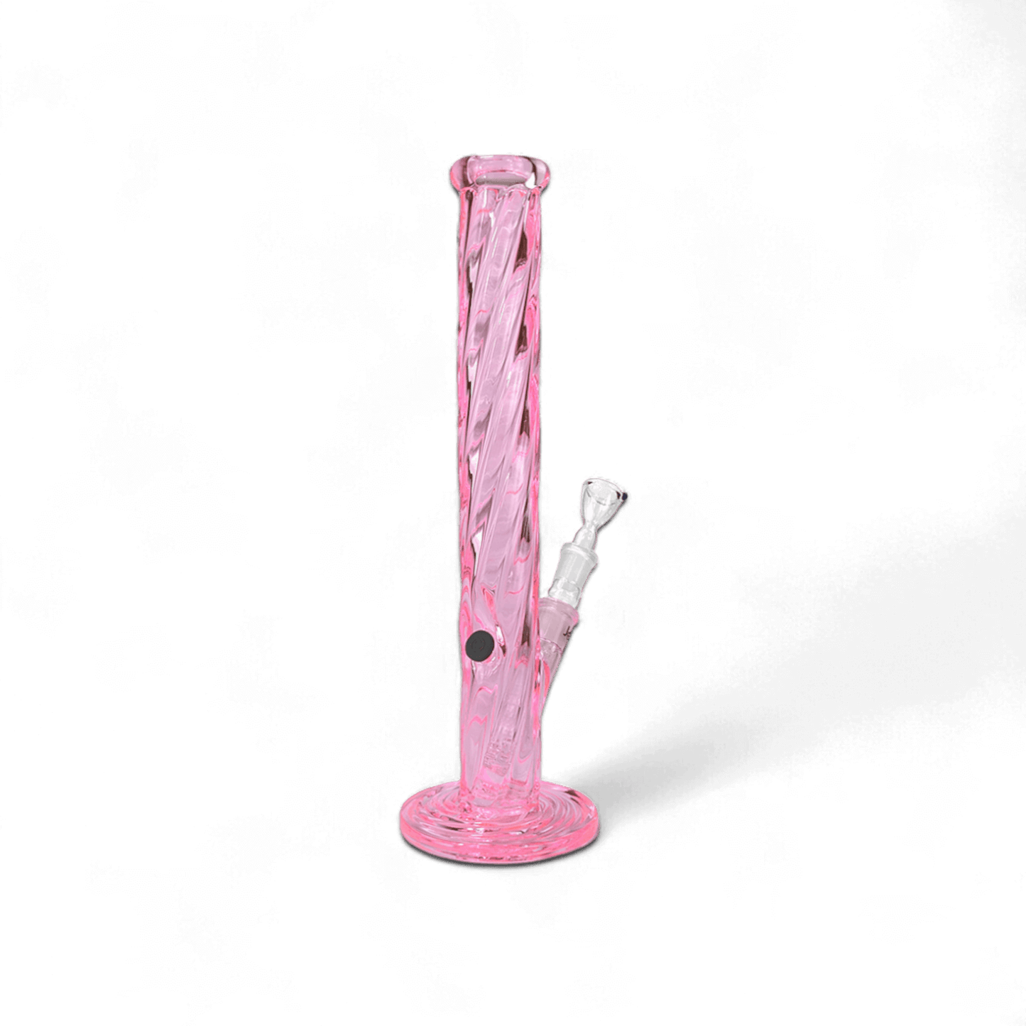 Bong Twylinder Pink – 45cm – 5mm Borosilikatglas – Gedrehtes Design
