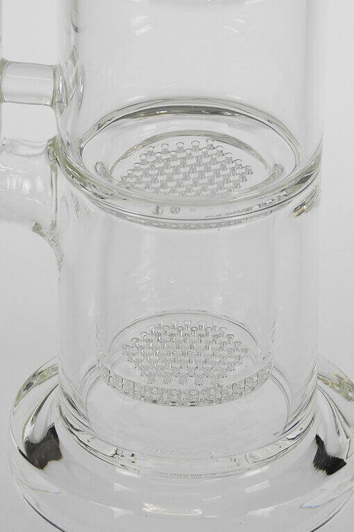 Honeycomb Bong mit kräftiger Glasstärke