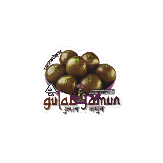 10x Cannatique gulab jamun shaped Mylar Bag 3,5g - Leer