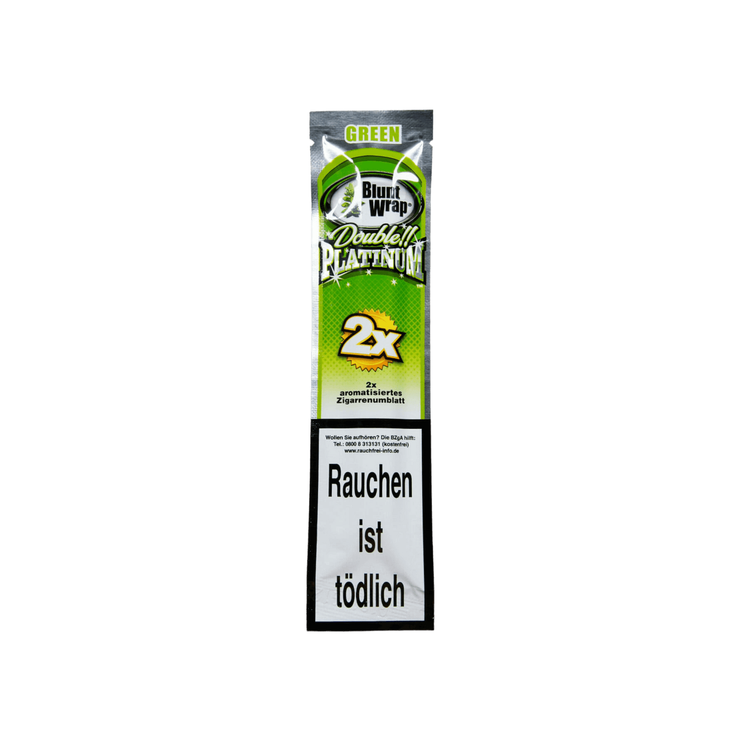 Double Premium Apple Martini Blunt Wraps 2 Stück mit fruchtigem Apfel-Aroma