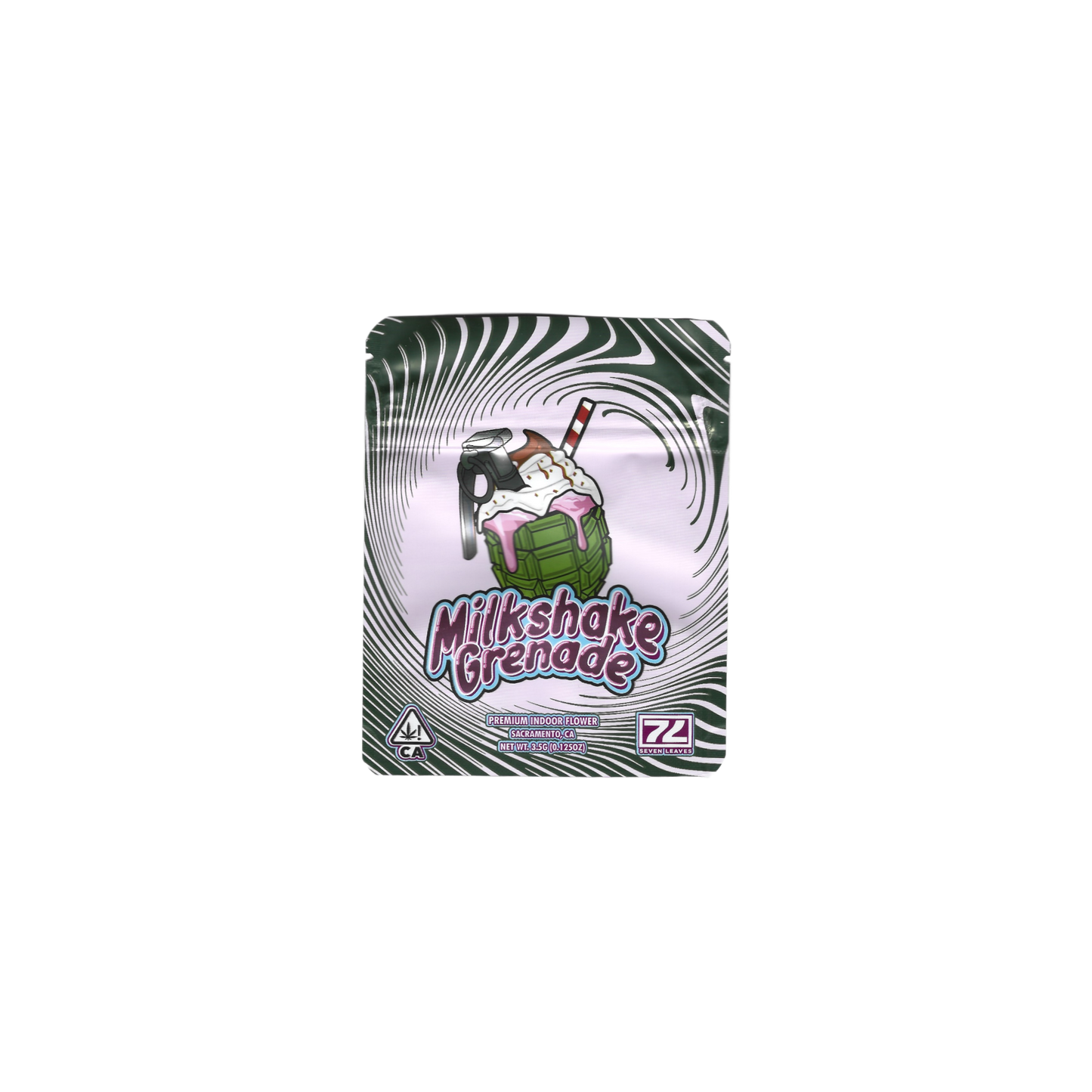 10x 7L Milkshake grenade Mylar Bag 3,5g - Leer