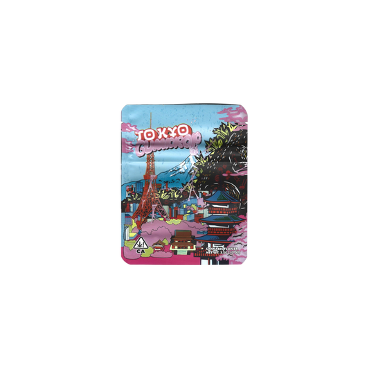 10x Teds Budz Tokyo Gumdrop Mylar Bag 3,5g - Leer