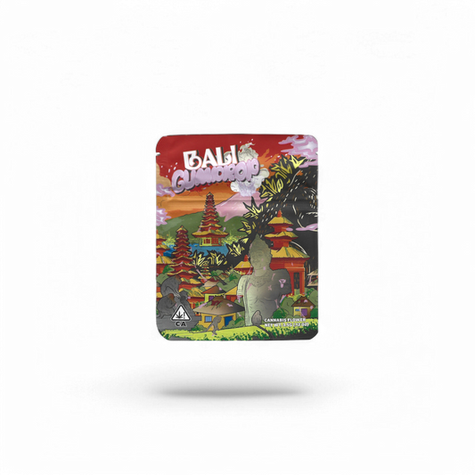 Hochwertiger Cali Bag im Mylar-Design mit einzigartigem Print.