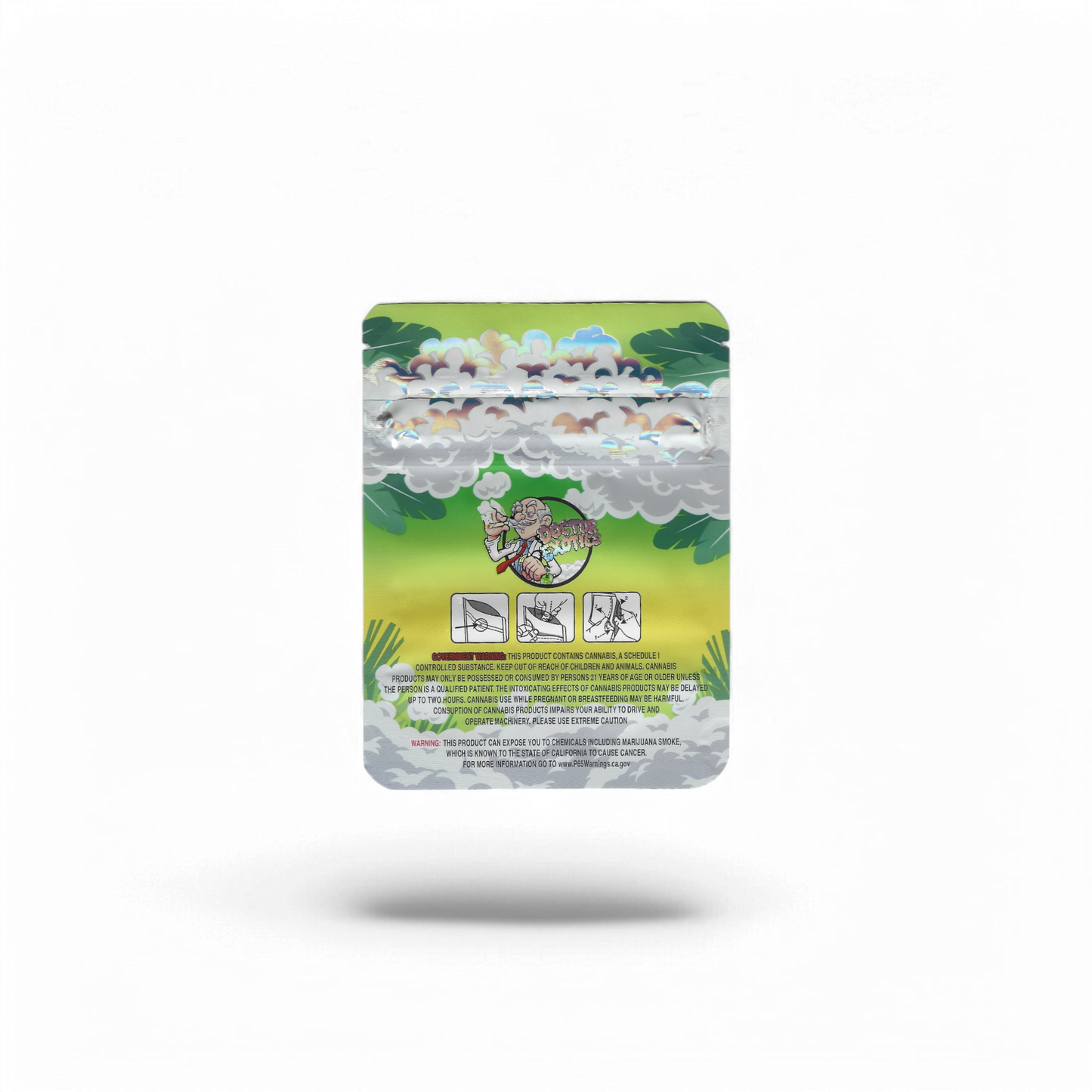 10x DOCTOR EXOTICS TIKI TIKI Mylar Bag 3,5g - Leer