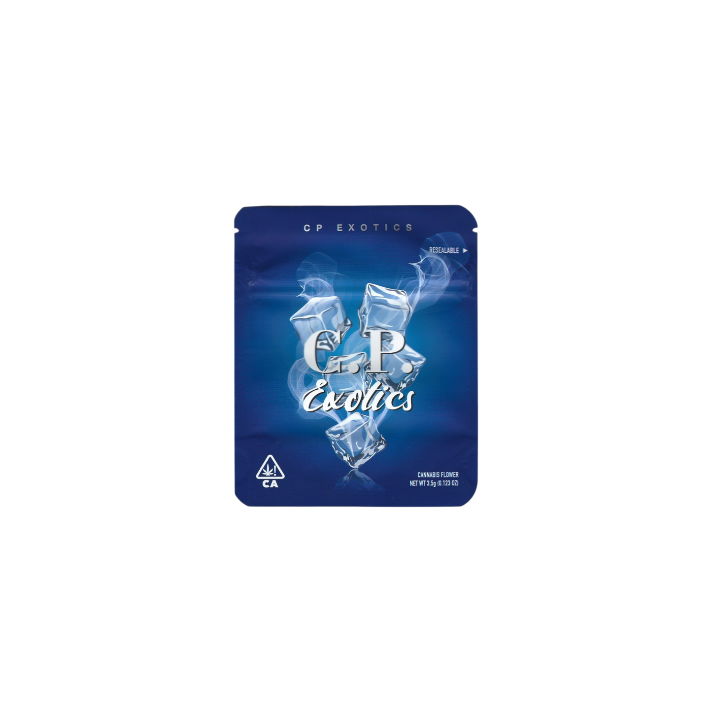 10er-Pack leere C.P. Exotics Mylar Bags (Zkittlez x Gelato41, 3.5g) – auffälliges Design, blickdicht & perfekt zum Sammeln.