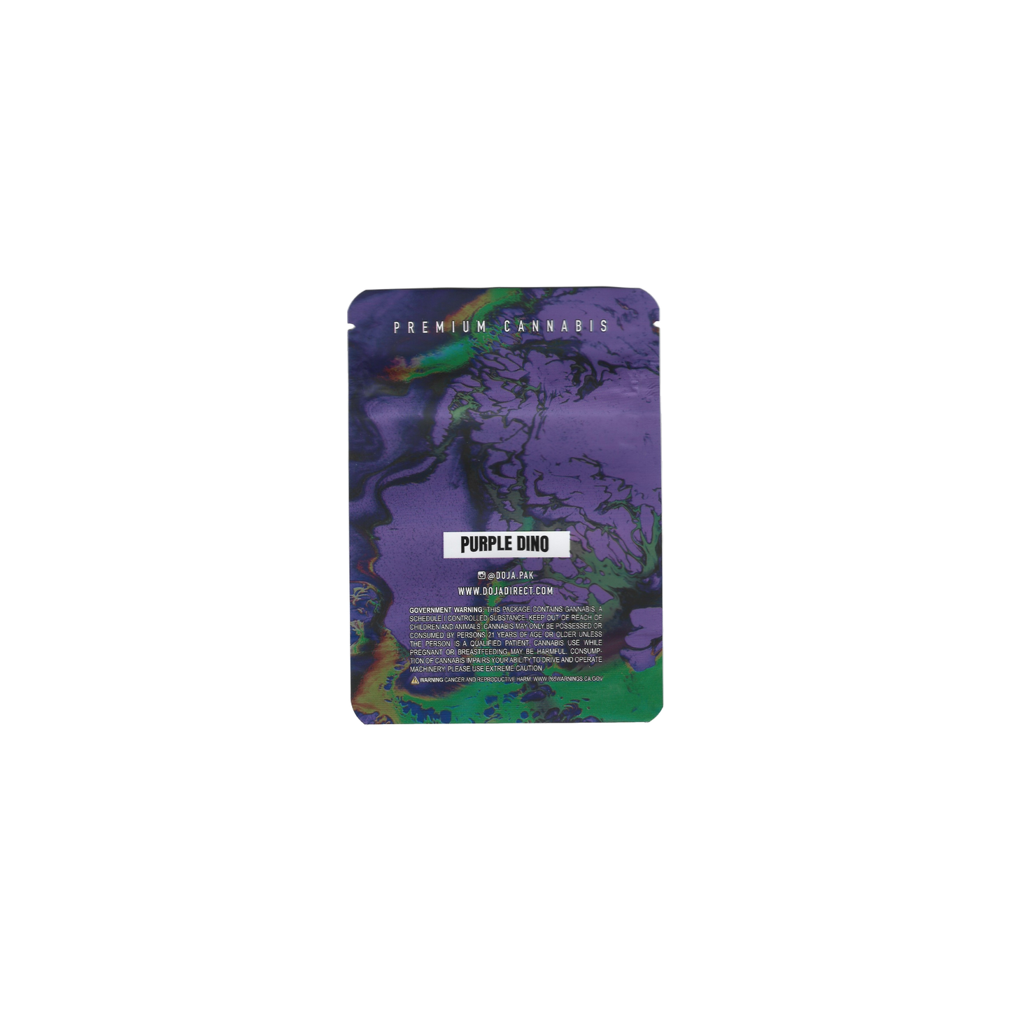 10x Doja PURPLE DINO Mylar Bag 3,5g - Leer