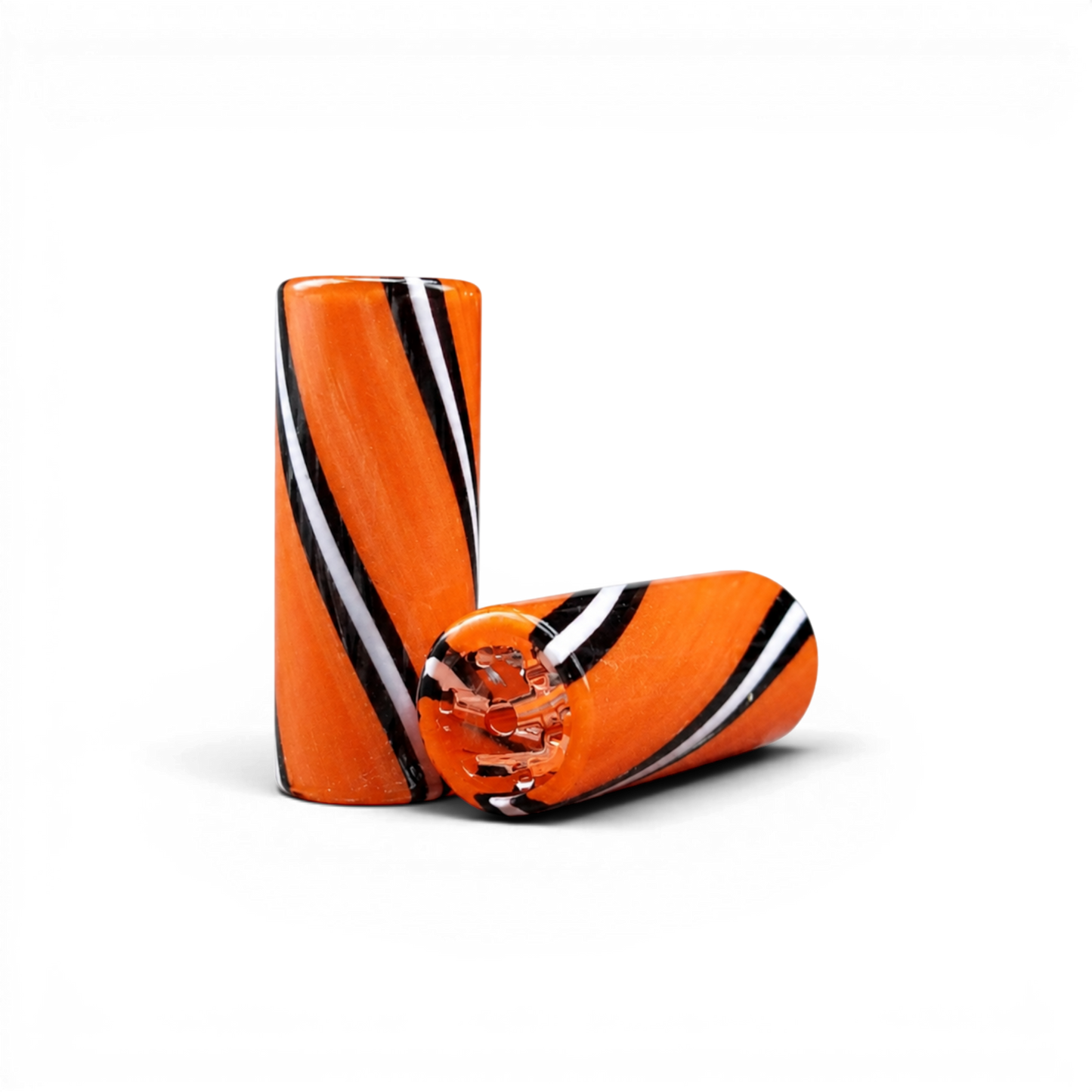 Glas Tip 12 mm – 7 Loch – Orange Weiß Schwarz kaufen