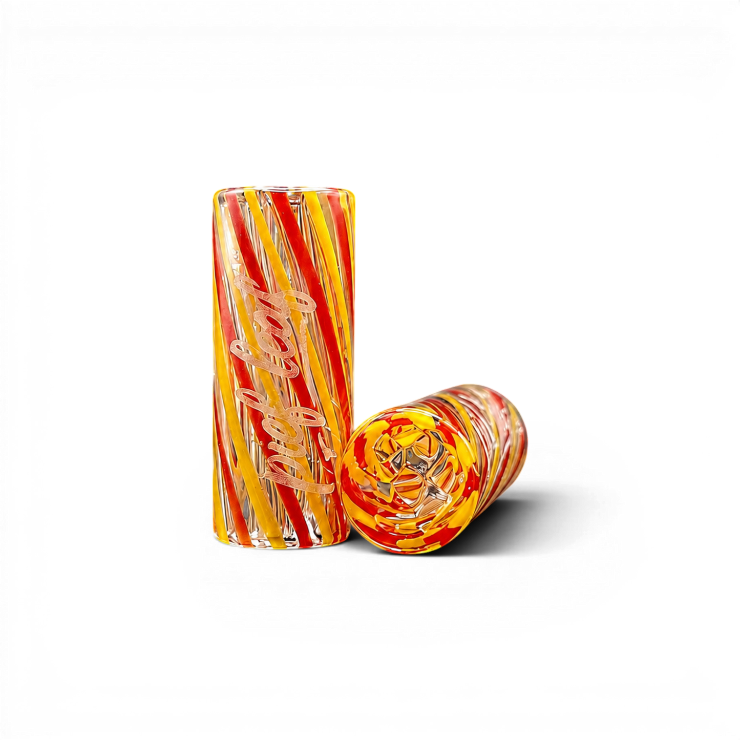 Glas Tip 12 mm mit Pief-Leaf® Logo Print