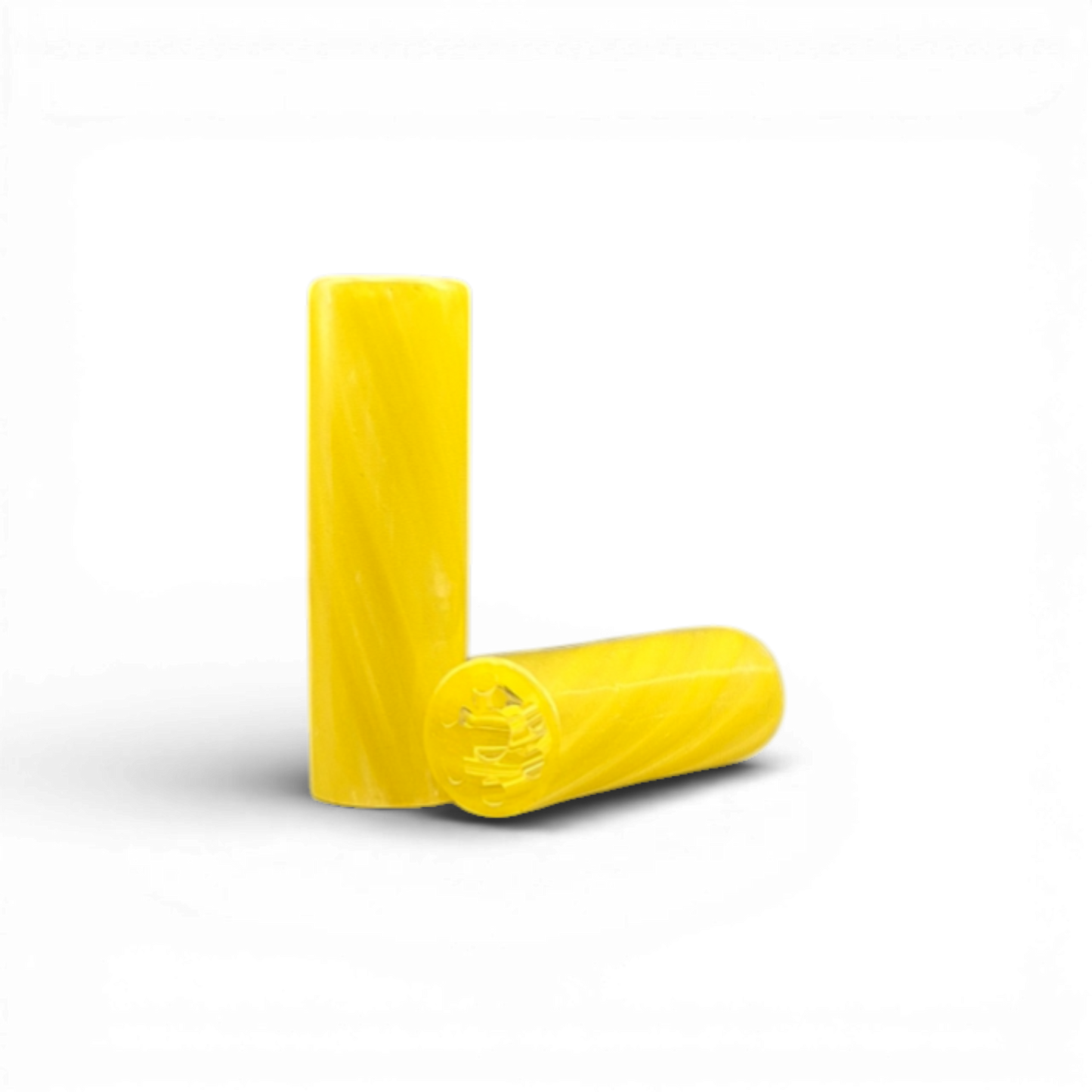 Glas Tip 9 mm 7 Loch Milchglas Gelb