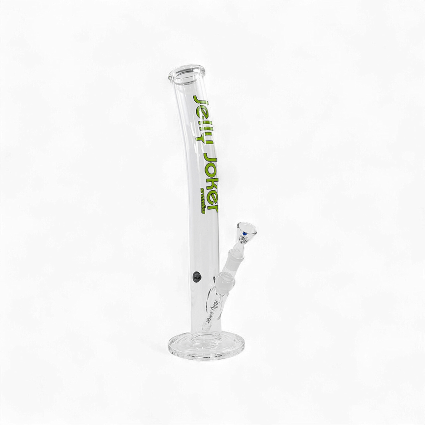 Greenline Bong JJ-S-003 – 45 cm – Borosilikatglas – Geknickter Hals – Schlitzdiffusor – Jelly Joker