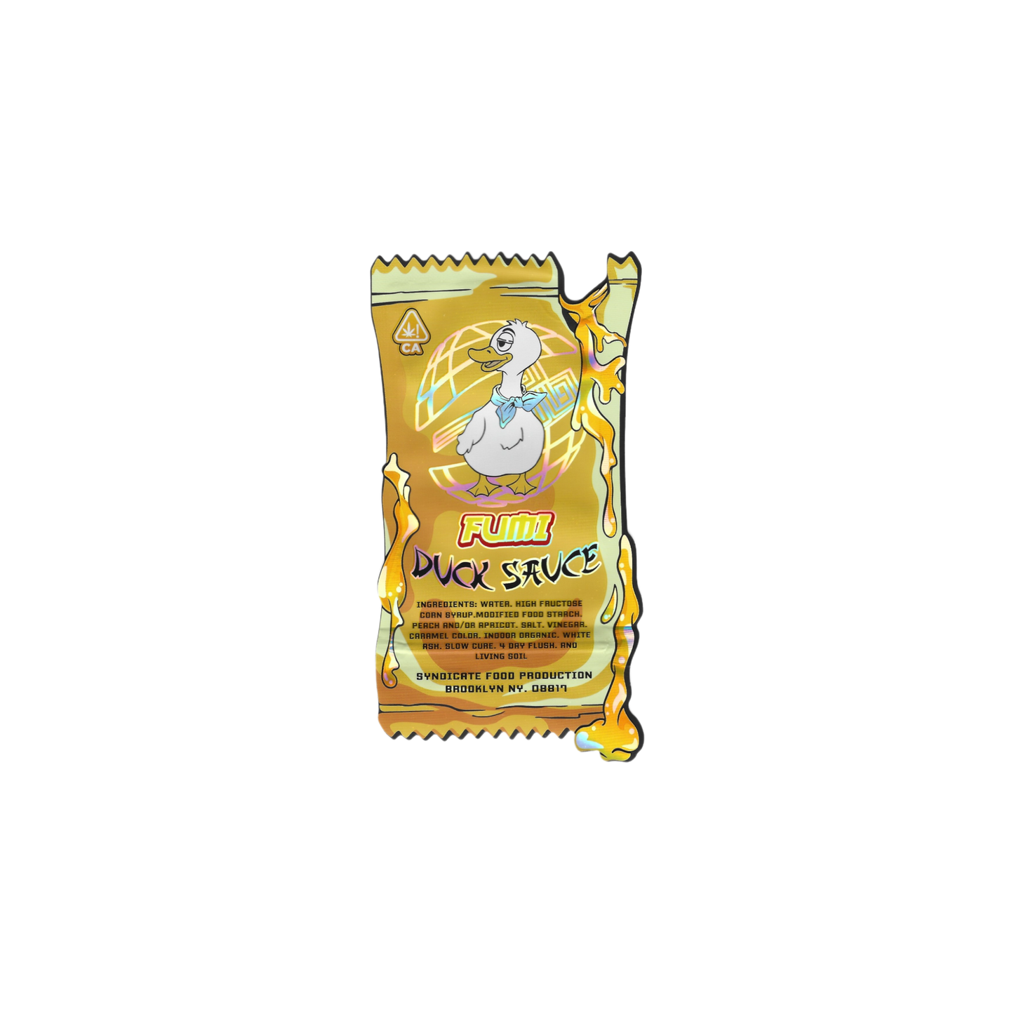 10x FUMI Duck sauce shaped Mylar Bag 1g/3,5g - Leer