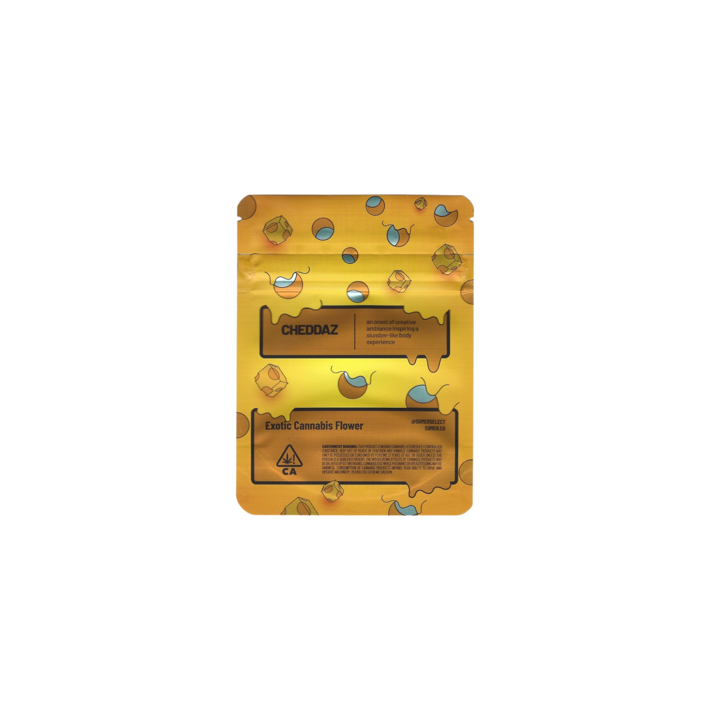 10x SUMER CHEDDAZ Mylar Bag 3,5g - Leer