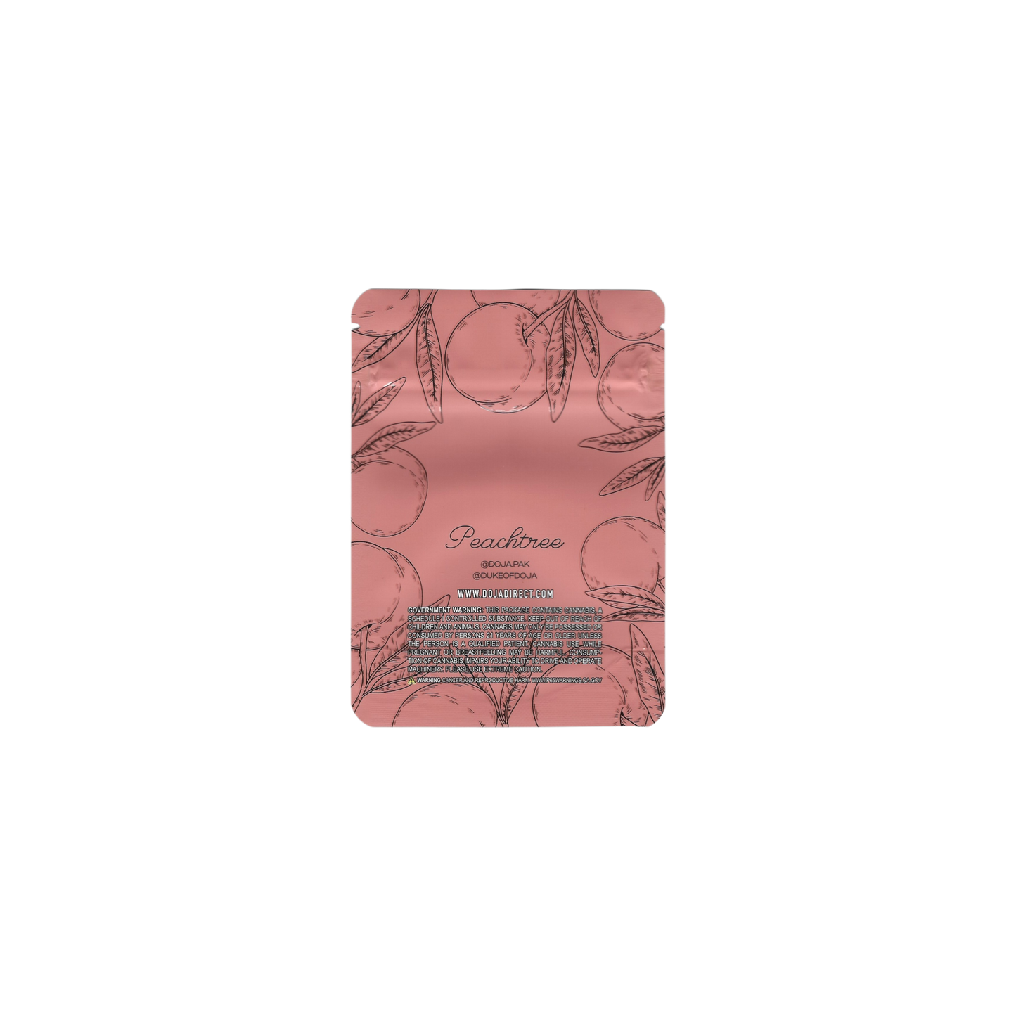 10x Doja Peachtree Mylar Bag 3,5g - Leer