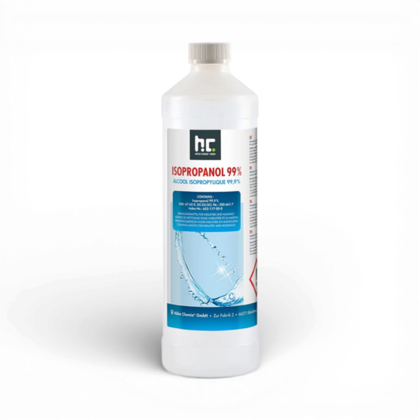 Isopropanol 99,9 Prozent 1 Liter Flasche