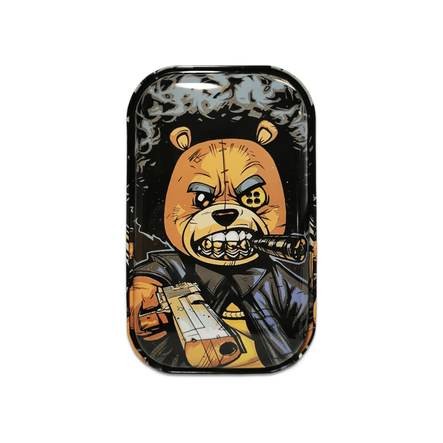 Metall Rolling Tray mit Bear Design