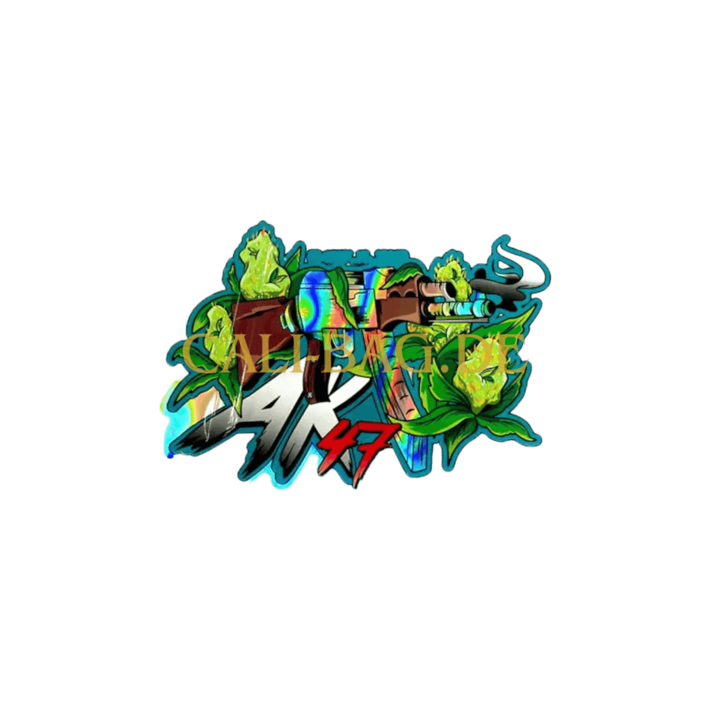 10x AK47 shaped Mylar Bag 3,5g - Leer