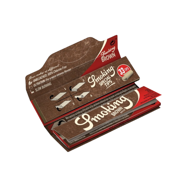 Smoking Brown King Size Papers + Tips