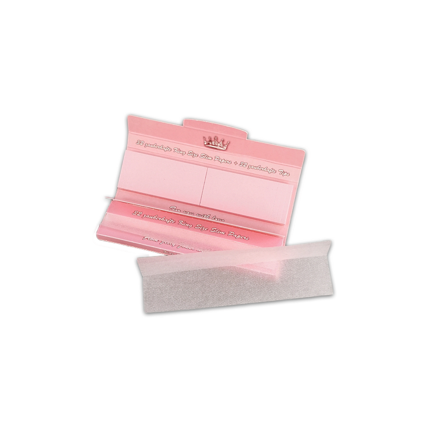 Zauberhaft Pink Papers King Size Slim + Tips