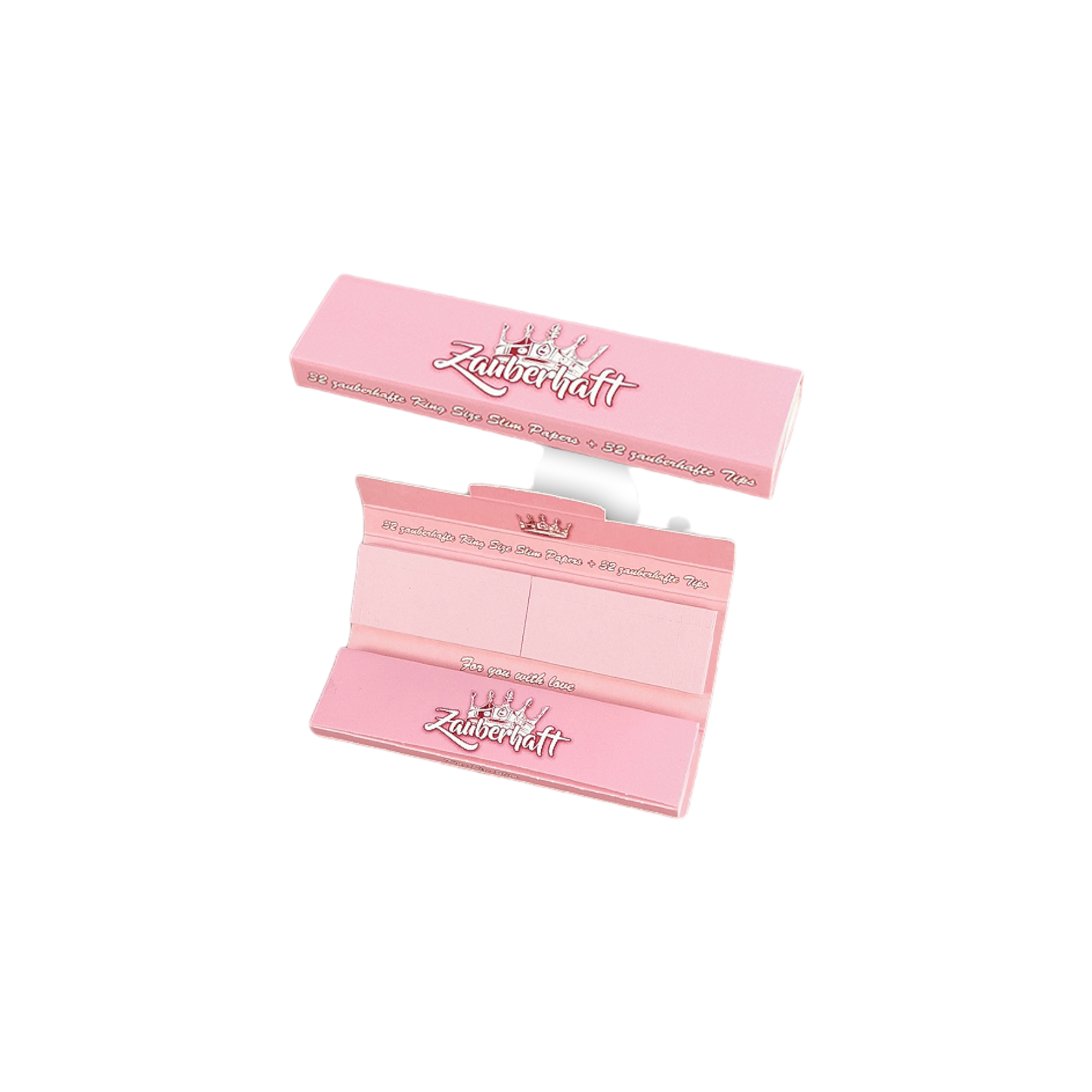 Zauberhaft Pink Papers King Size Slim + Tips