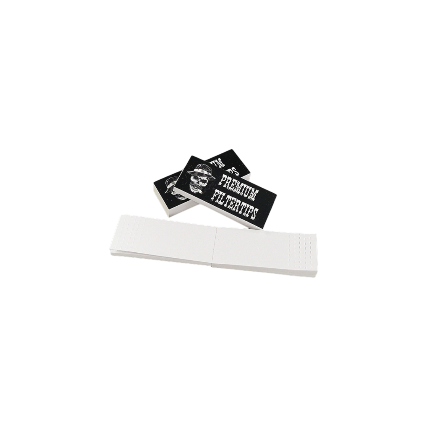 Weiße Premium Tips - 50 Tips - 60x25mm - perforiert