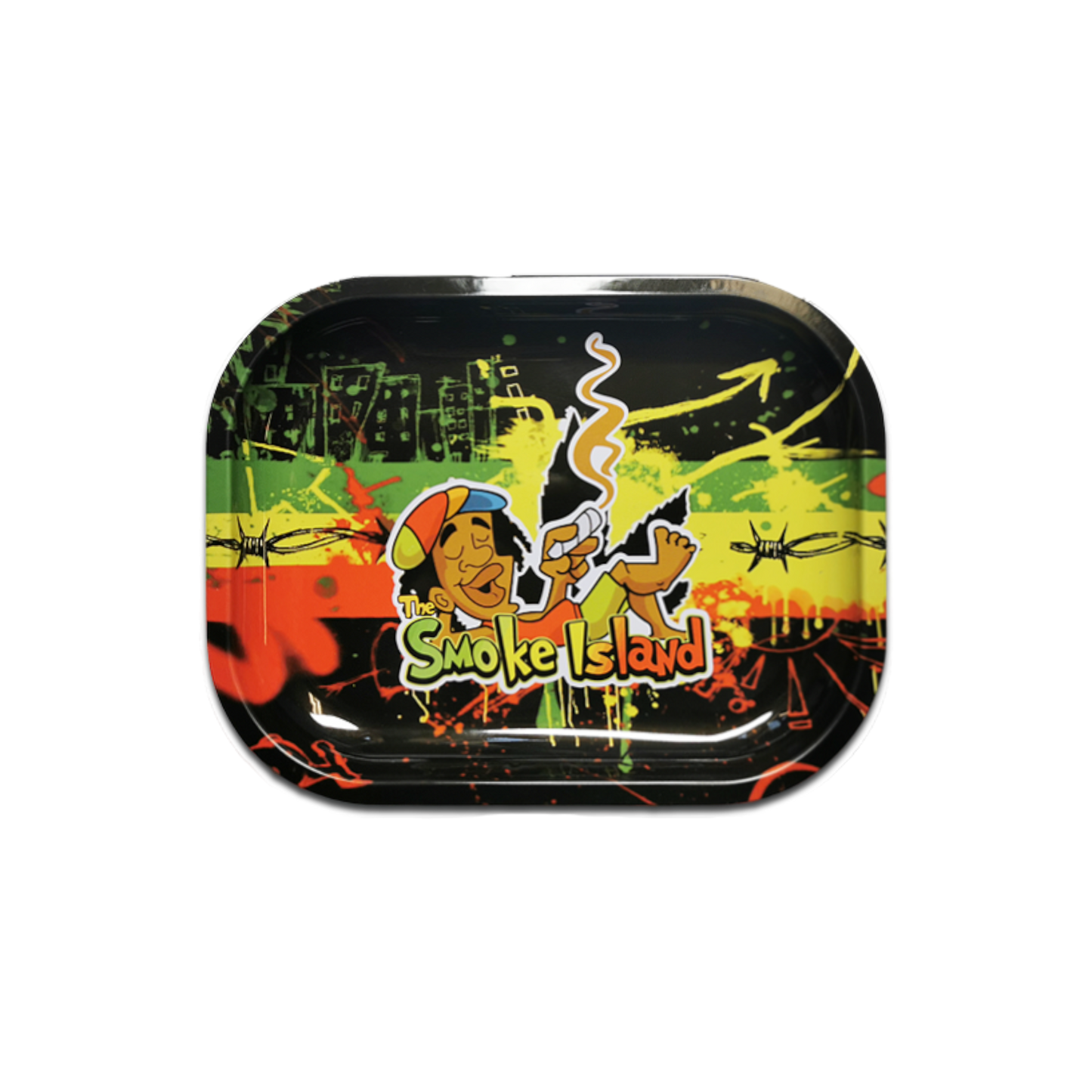 Rolling Tray - Smoke Island - 18x14cm