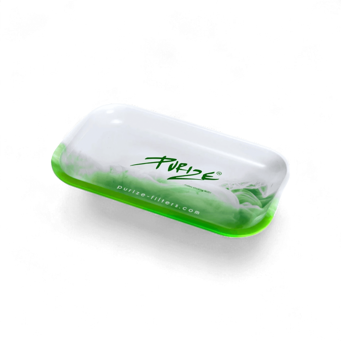 Rolling Tray Metall Smoke Design 18x14x1,5 cm Produktfoto