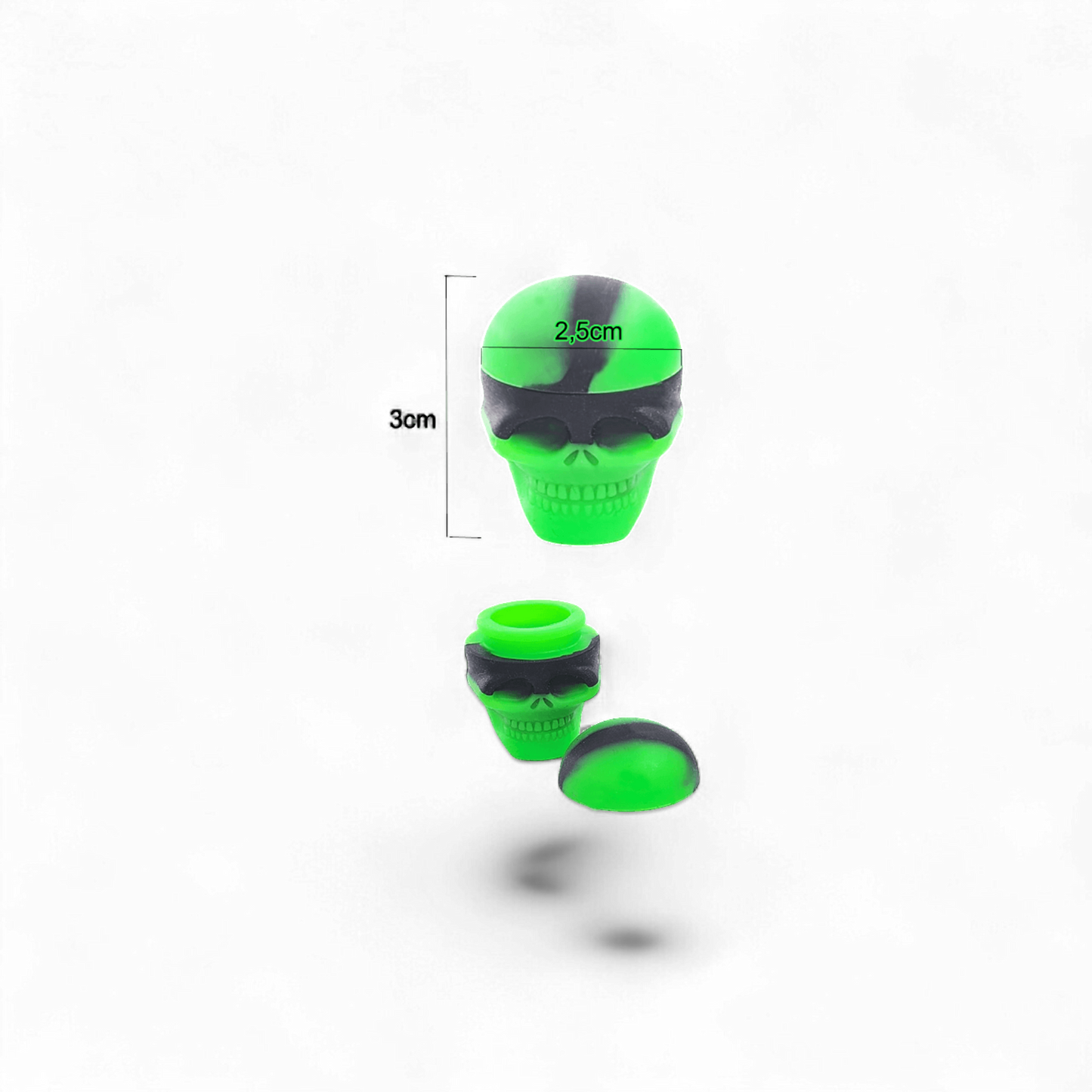 Silikonöldose Totenkopf, 3ml - 30x25mm