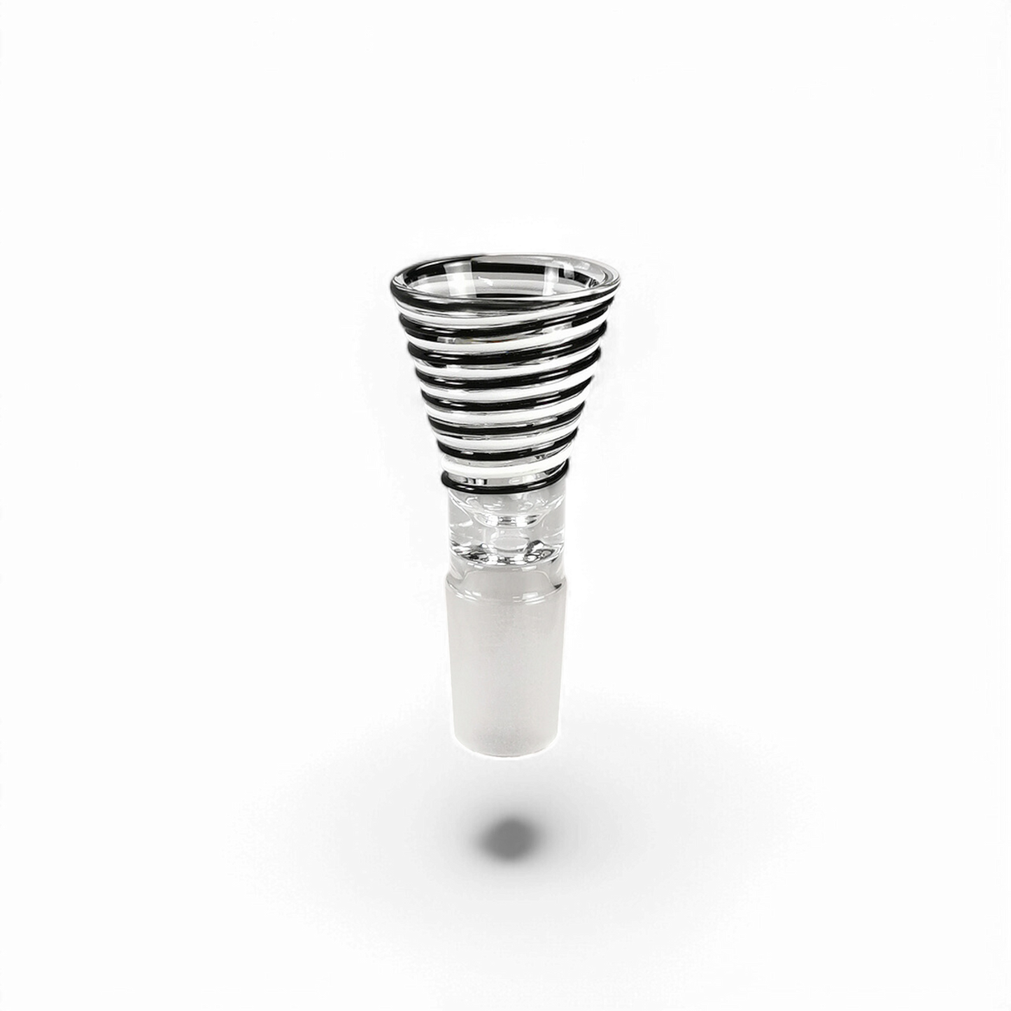 Kopf Twister Black-White aus Glas mit schwarz-weißem Muster, erhältlich bei Pief-Leaf®