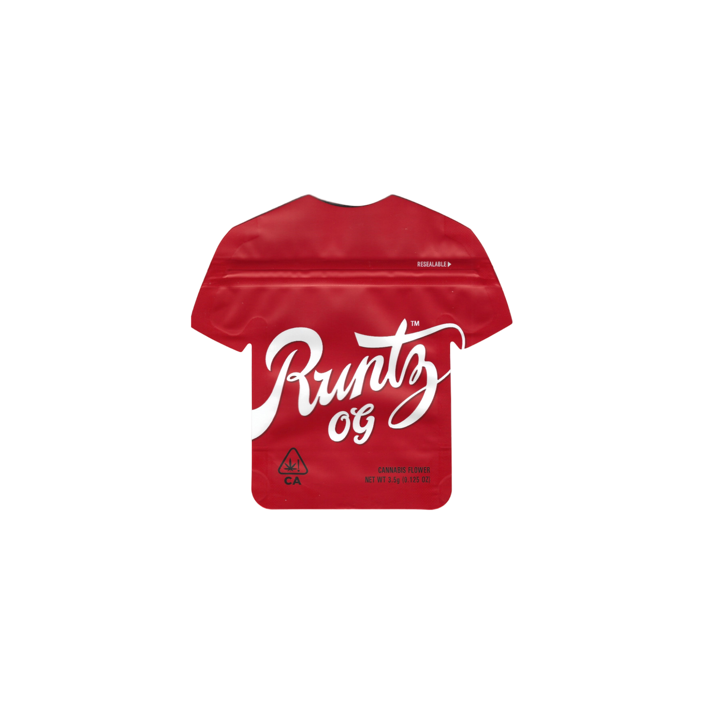 10x Runtz OG shaped Mylar Bag 3,5g - Leer