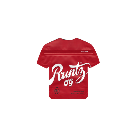 10x Runtz OG shaped Mylar Bag 3,5g - Leer