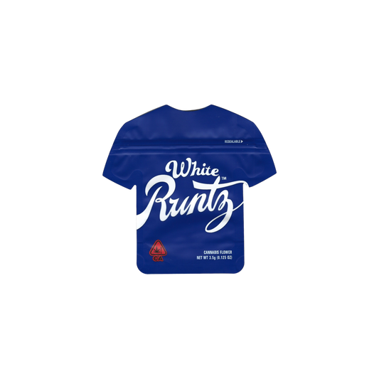 10x Runtz White shaped Mylar Bag 3,5g - Leer